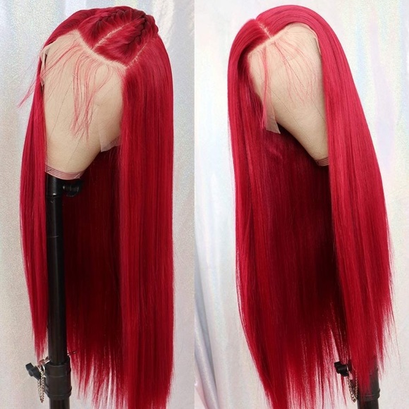 24” CHERRY 🍒 RED LACE FRONT WIG*NEW*